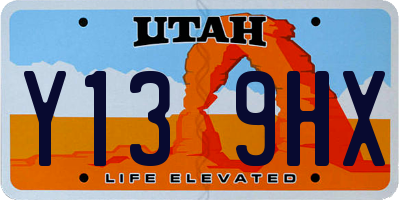 UT license plate Y139HX