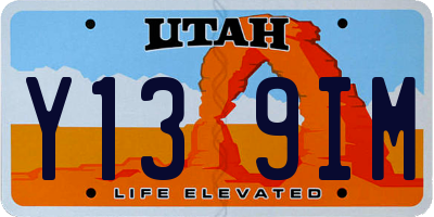 UT license plate Y139IM