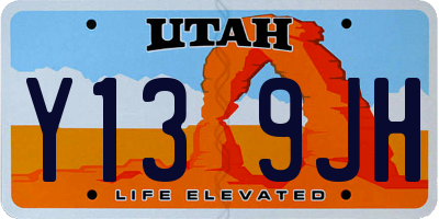 UT license plate Y139JH