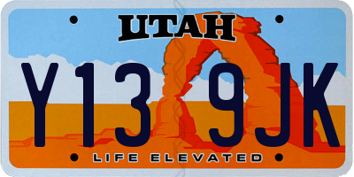 UT license plate Y139JK