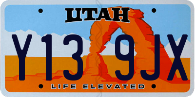 UT license plate Y139JX