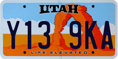 UT license plate Y139KA