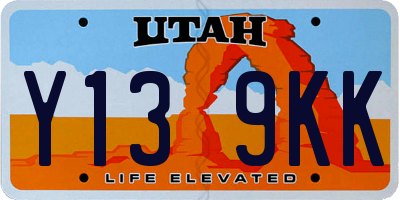 UT license plate Y139KK