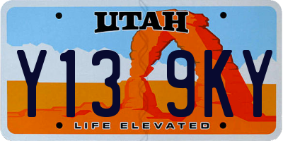 UT license plate Y139KY
