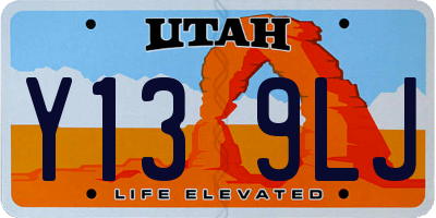 UT license plate Y139LJ