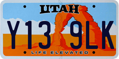 UT license plate Y139LK