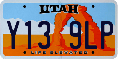 UT license plate Y139LP