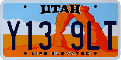UT license plate Y139LT