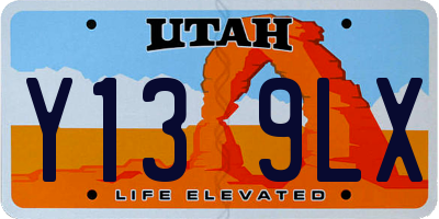 UT license plate Y139LX
