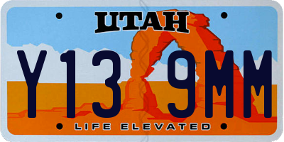 UT license plate Y139MM