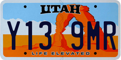 UT license plate Y139MR