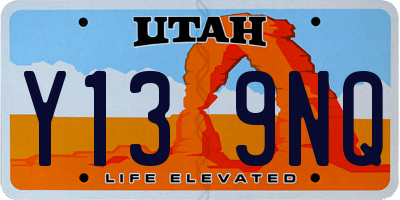 UT license plate Y139NQ
