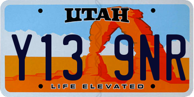 UT license plate Y139NR