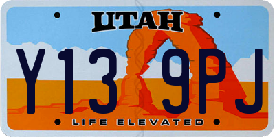 UT license plate Y139PJ