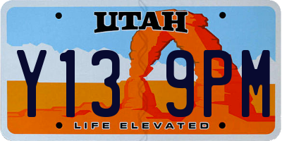 UT license plate Y139PM