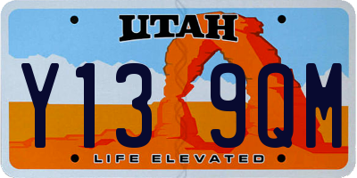 UT license plate Y139QM