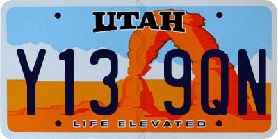 UT license plate Y139QN