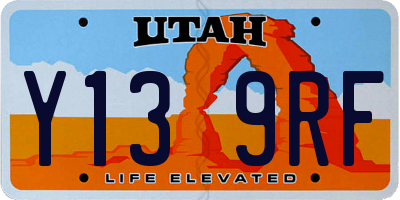 UT license plate Y139RF