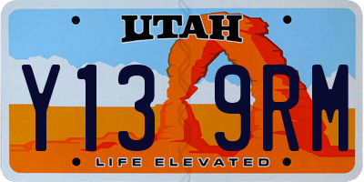 UT license plate Y139RM