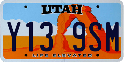 UT license plate Y139SM
