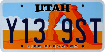 UT license plate Y139ST