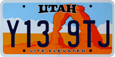 UT license plate Y139TJ