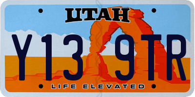 UT license plate Y139TR