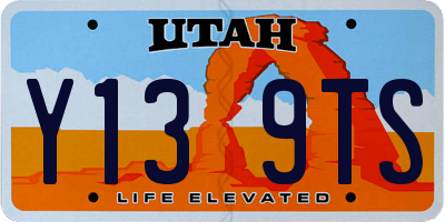 UT license plate Y139TS