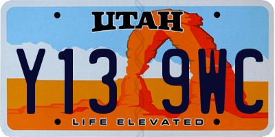 UT license plate Y139WC