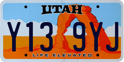 UT license plate Y139YJ