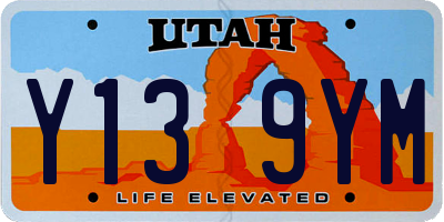 UT license plate Y139YM