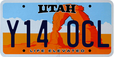 UT license plate Y140CL