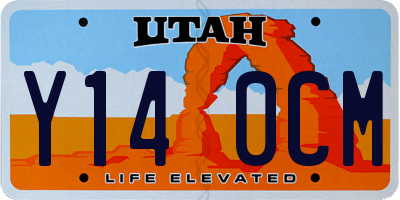 UT license plate Y140CM
