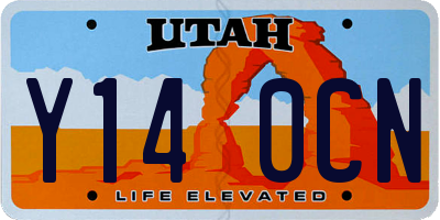 UT license plate Y140CN