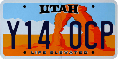 UT license plate Y140CP