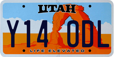 UT license plate Y140DL