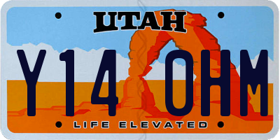 UT license plate Y140HM