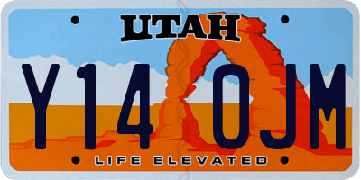 UT license plate Y140JM