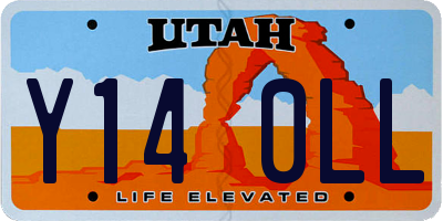 UT license plate Y140LL