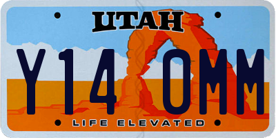 UT license plate Y140MM