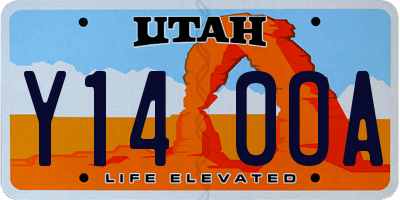 UT license plate Y140OA