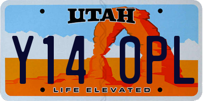 UT license plate Y140PL