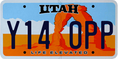 UT license plate Y140PP