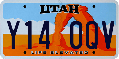 UT license plate Y140QV