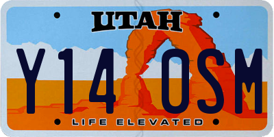 UT license plate Y140SM