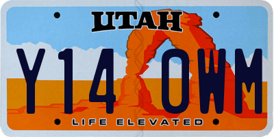 UT license plate Y140WM