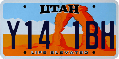 UT license plate Y141BH