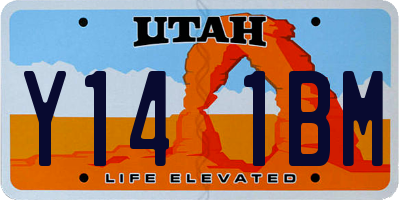 UT license plate Y141BM