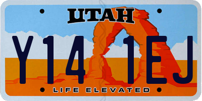 UT license plate Y141EJ