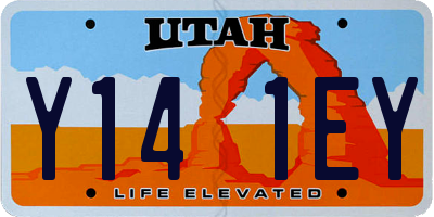 UT license plate Y141EY